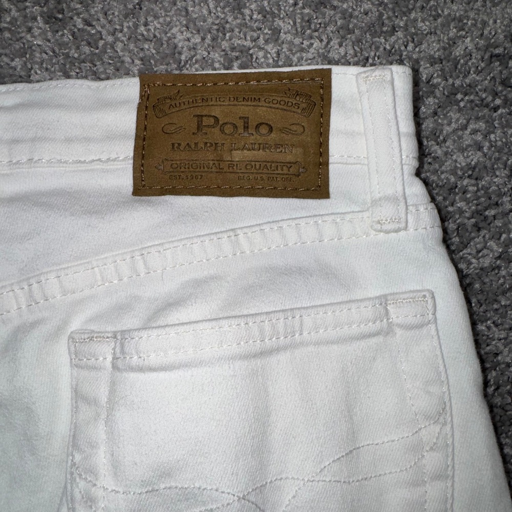 Polo Ralph Lauren Sullivan Slim Stretch 5 Pocket Jeans White Boys 14 NEW - Picture 10 of 12